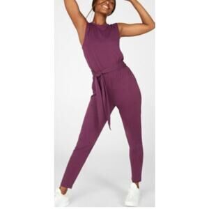 Fabletics Purple Carli Jumpsuit Size XXS